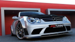Maxton Design BODYKIT + BONNET MERCEDES CLK W209 BLACK SERIES LOOK ME-CLK-209-BLACK-BK2FP