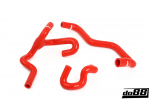 DO88 SAAB 9-5 98-10 Heater hoses for cars with water valve Red