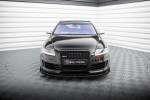 Maxton Design Street Pro Front Splitter + Flaps Audi RS6 Avant C6 AURS6C6CNC-FD3B+FSF1G