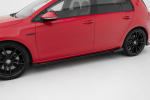 Maxton Design Street Pro Side Skirts Diffusers + Flaps Volkswagen Golf R / R-Line Mk7 Facelift VWGO7FRCNC-SD2BRB+SF1G