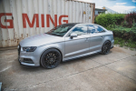Maxton Design Side Skirts Diffusers V.2 Audi S3 / A3 S-Line Sedan 8V Facelift AU-S3-3F-S-SD2G