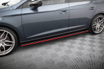 Maxton Design Side Skirts Diffusers V.3 Seat Leon Mk3 Cupra/ FR Facelift SE-LE-3F-CU-SD2G+SD3RED