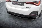 Maxton Design Rear Splitter (with vertical bars) V.2 BMW i4 M-Pack G26 BM-I4-G26-MPACK-RD2C+RD3C