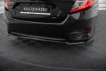 Maxton Design Rear Splitter (with vertical bars) Honda Civic Mk10 HO-CI-10-RD1G+RD2G