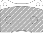 Ferodo Racing Front Brake Pads For LAMBORGHINI P200 Urraco FCP399