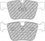 Ferodo Racing Rear Brake Pads For MERCEDES S 63 AMG (221.074, 221.174) S-CLASS (W221) FCP4413