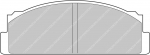 Ferodo Racing Rear Brake Pads For FIAT 1600 (BC 1) 124 Coupe (124_) FCP22