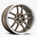 ESR Wheels APX8 18x9.5 5x115 ET35 Matte Bronze w/ Machined Lip 89551435 APX8MBRNZ-ML 5X115