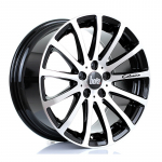 BOLA Wheels XTR 18x8.5 5x115 ET40-45 GLOSS BLACK POLISHED FACE 11.75kg