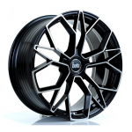 BOLA Wheels FLF 19x8.5 5x100 ET25-50 GLOSS BLACK POLISHED FACE 10kg