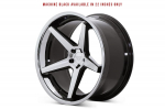 Ferrada Wheels FR3 22x10.5 5x127 ET35 Machine Black / Chrome Lip FR3221055127MA35