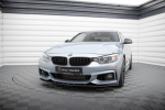 Maxton Design Street Pro Front Splitter BMW 4 Coupe / Gran Coupe / Cabrio M-Pack F32 / F36 / F33 BM4F32MPACKCNC-FD4BRB