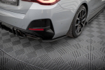 Maxton Design Street Pro Rear Side Splitters BMW 4 Gran Coupe M440i G26 BM4G26MPACKGCCNC-RSD2BRB
