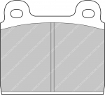 Ferodo Racing Front Brake Pads For MERCEDES 2.2 D W114, 115 220 FCP11