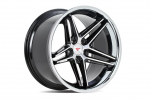 Ferrada Wheels CM1 22x10.5 5x127 ET28 Machine Black / Chrome Lip CM1221055127MA28