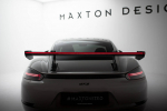 Maxton Design Carbon Spoiler With Upper Swan Mounting V.2 + LED Porsche 718 Cayman 982c CF-PO-CA-718-GTS-WING5-UPP-245-P+LED-2