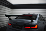Maxton Design Carbon Spoiler With External Brackets Uprights + LED BMW M3 G80 / M340i G20 / 3 M-Pack G20 / 3 Standard G20 CF-BM-3-G80-M-WING5-EXT-245-P+LED