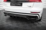 Maxton Design Rear Splitter (with vertical bars) Audi Q8 S-Line Mk1 AU-Q8-1-SLINE-RD1G+RD2G