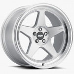 ESR Wheels CR5 18x8.5 5x114.3 ET35 Hyper Silver w/ Machined Lip 88551235 CR5HS-ML 5X114