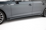 Maxton Design Street Pro Side Skirts Diffusers + Flaps Audi A5 Sportback F5 Facelift AUA52FSBCNC-SD1BRB+SF1G