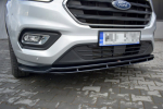 Maxton Design Front Splitter V.1 Ford Transit Custom Mk1 Facelift / Tourneo Custom Mk1 Facelift FO-TRC-1F-FD1G+FD1RG