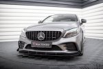 Maxton Design Street Pro Front Splitter + Flaps Mercedes-AMG C43 Coupe / Cabrio C205 Facelift / A205 Facelift MEC205F43CCNC-FD1BRB+FSF1G