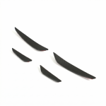 AUDI RS3 8Y 2025+ MATTE CARBON FIBRE FRONT BUMPER CANARDS - CT DESIGN