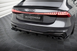 Maxton Design Rear Valance + Exhaust Ends Imitation Audi A7 S-Line C8 / S7 C8 / C8 Facelift / S7 Facelift AU-A7-C8-SLINE-RS1G+CHROME