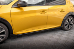 Maxton Design Street Pro Side Skirts Diffusers + Flaps Peugeot 208 GT Mk2 PE2082GTCNC-SD1BRB+SF1G