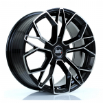 BOLA Wheels FLF 18x8 5x118 ET40-50 GLOSS BLACK POLISHED FACE 8.7kg