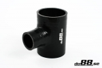 DO88 Silicone Hose Black T 2.5'' + 1'' (63mm+25mm)