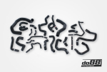 DO88 AUDI SEAT SKODA VW 1.8 / 2.0 TSI (MQB) Coolant hoses (24 pcs) Black