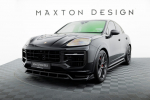 Maxton Design Front Splitter Porsche Cayenne SUV / Coupe Mk3 Facelift PO-CAY-3F-FD1G+FD1RG