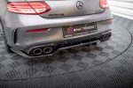 Maxton Design Rear Splitter (with vertical bars) Mercedes-AMG C43 Coupe / Cabrio C205 Facelift / A205 Facelift ME-C-205F-43-C-RD1G+RD2G