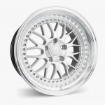 ESR Wheels SR01 18x9.5 5x114.3 ET35 Hyper Silver w/ Machined Lip 89551235 SR01HS-ML 5X114