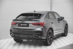 Maxton Design Rear Splitter (with vertical bars) Audi Q3 Sportback S-Line F3 AU-Q3-2-SLINE-SB-RD1G+RD2G
