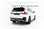 Maxton Design Rear Splitter (with vertical bars) BMW X1 M-Pack U11 BM-X1-U11-MPACK-RD1G+RD2G