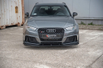 Maxton Design Street Pro Front Splitter + Flaps Audi RS3 8V Sportback AURS38VCNC-FD3BRB+FSF1G