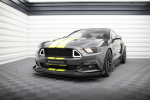 Maxton Design Street Pro Front Splitter + Flaps Ford Mustang GT Mk6 FOMU6GTCNC-FD1BRB+FSF1G