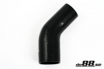 DO88 Silicone Hose Black 45 degree 2.75 - 3.125'' (70 - 80mm)