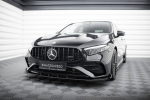 Maxton Design Street Pro Front Splitter + Flaps Mercedes-AMG A35 W177 Facelift MEA177F35CNC-FD1B+FSF1G