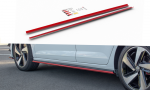Maxton Design Side Skirts Diffusers Volkswagen Polo GTI / R-line Mk6 VW-PO-6-GTI-SD1RED