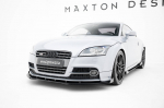 Maxton Design Street Pro Front Splitter + Flaps Audi TT S / TT S-Line 8J Facelift AUTT2SLINECNC-FD1BRB+FSF1G