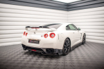 Maxton Design Rear Splitter + Flaps for Nissan GTR R35 Facelift NI-GTR-4F2-RD1G+RD2G+RSF