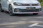 Maxton Design Front Splitter V.2 Volkswagen Polo GTI / R-line Mk6 VW-PO-6-GTI-FD2RED
