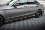 Maxton Design Street Pro Side Skirts Diffusers Mercedes-AMG C63 Sedan / Estate W205 Facelift MEC205F63CNC-SD1BRB