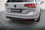 Maxton Design Rear Splitter (with vertical bars) Volkswagen Passat R-Line B8 Facelift VW-PA-B8F-RLINE-RD1G+RD2G