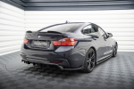 Maxton Design Rear Splitter (with vertical bars) BMW 4 Coupe / Gran Coupe / Cabrio M-Pack F32 / F36 / F33 BM-4-F36-GC-MPACK-RD1G+RD2G
