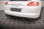 Maxton Design Rear Splitter (with vertical bars) Porsche Panamera Turbo 970 PO-PA-970-TURBO-RD1G+RD2G