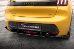 Maxton Design Street Pro Rear Side Splitters + Flaps Peugeot 208 GT Mk2 PE2082GTCNC-RS1B+RSF1G